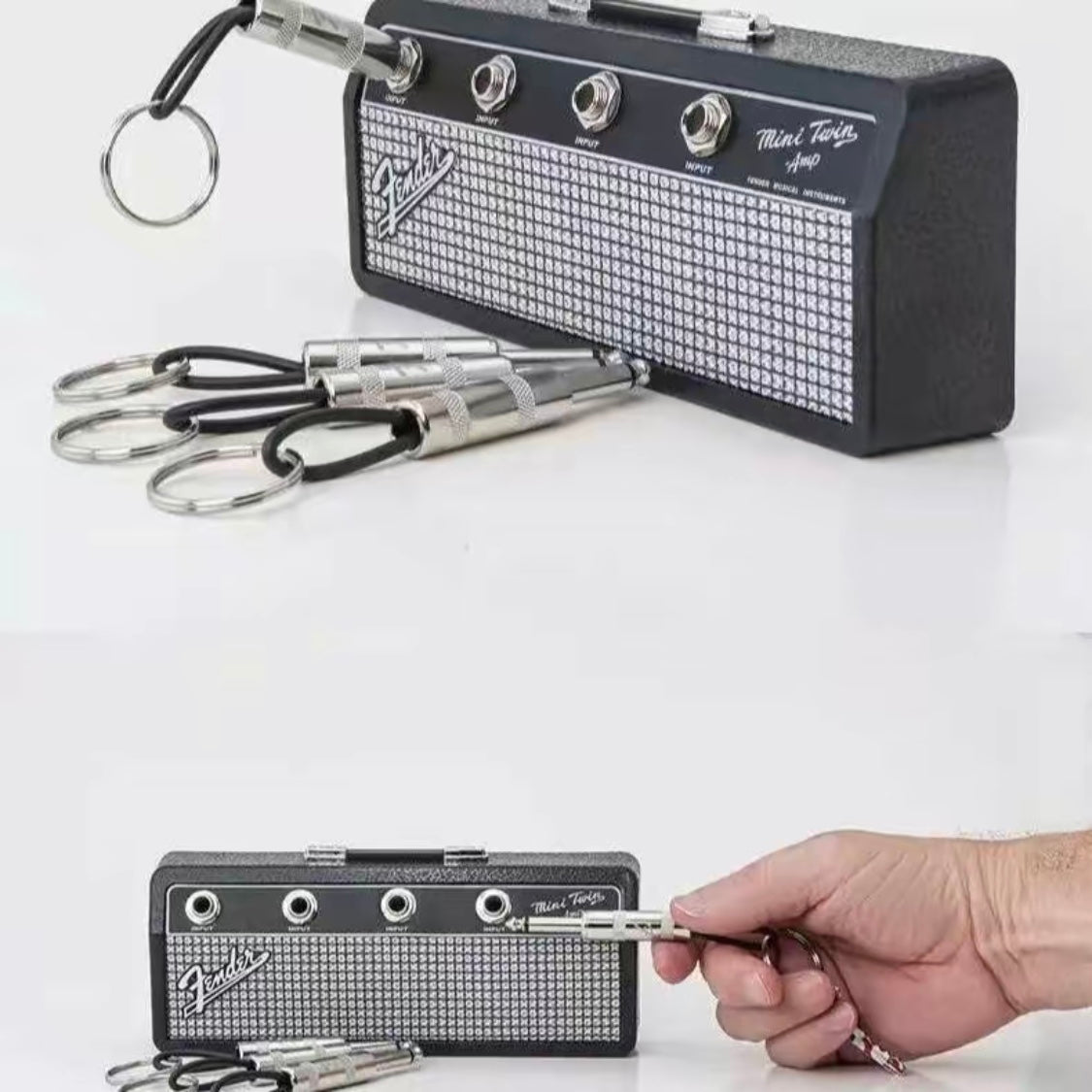 Fender Jack Rack™ | Wandhalterung + 4 AMP Schlüsselanhänger