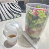 SaladKompel™ | Tragbarer Salatbecher mit Dressingbecher und Gabel
