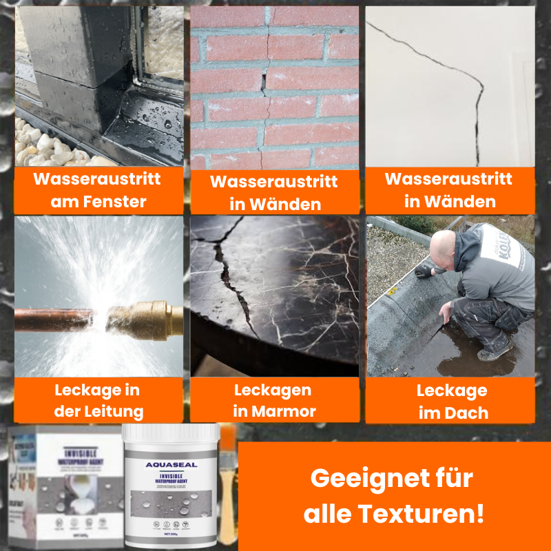 AquaSeal™ | Wasserdichter Kleber löst Lecks in Sekunden!