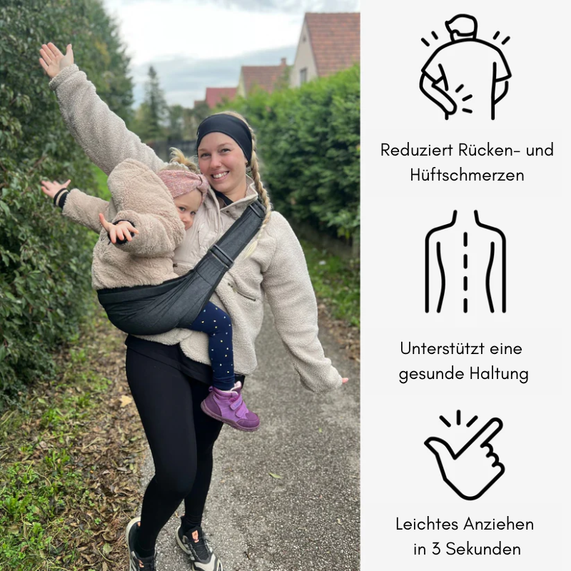 ErgoTrage™ | Ergonomische All-in-One-Kindertrage