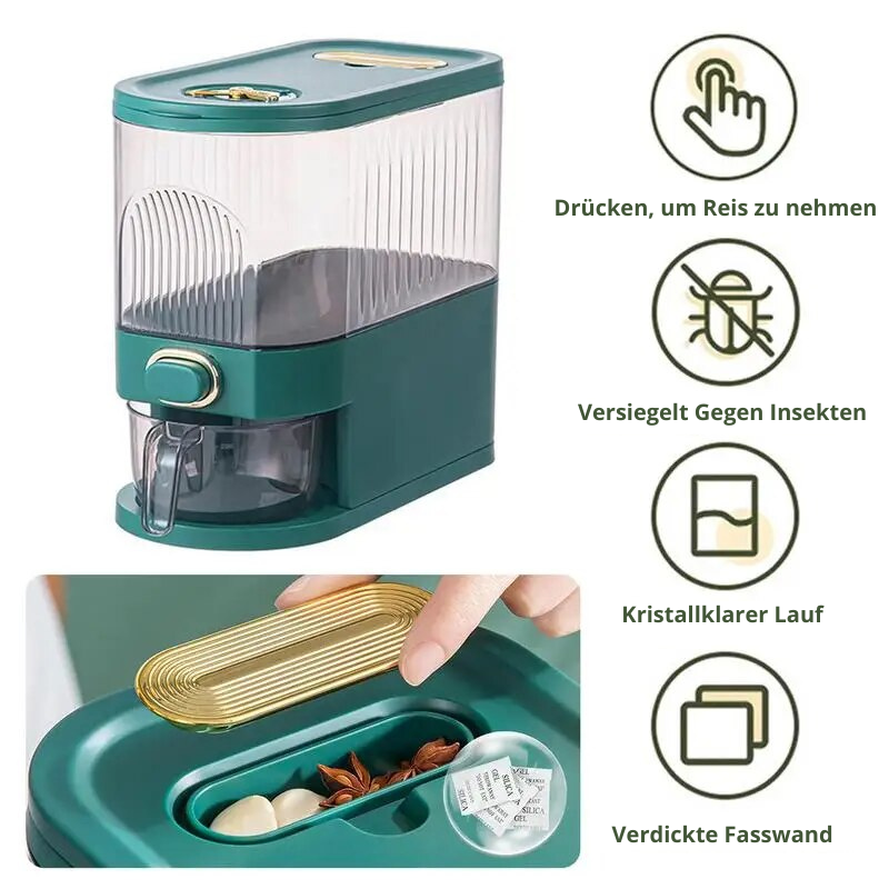 ReisMaster Pro™ | Hält den Reis frisch und in Reichweite (6 oder 10 KG)