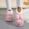 CozyChic™ |  Rosa Schleife Hausschuhe