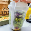 SaladKompel™ | Tragbarer Salatbecher mit Dressingbecher und Gabel
